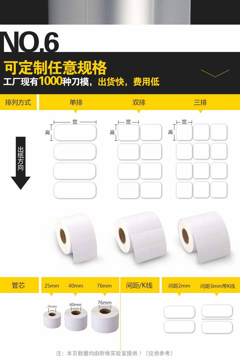 PET Asian silver paper 20 * 8 * 5000 sheets Xinwei matte silver barcode printer production date sticker paper